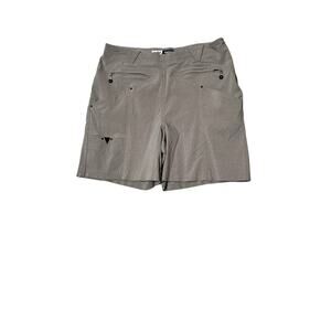Jamie Sadock size 16 khaki shorts side zip zip pockets outdooors, camping hiking